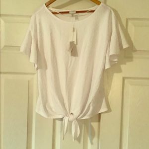Cupio NWT Tie Front top Sz. M